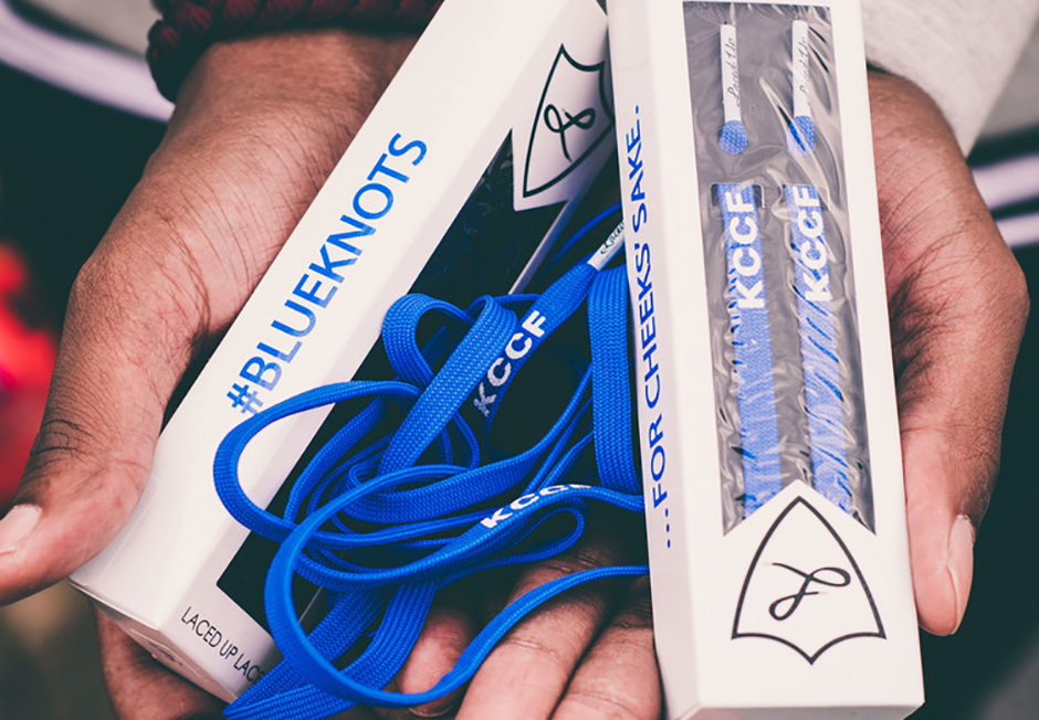 George Kiel's "Blue Knots" Laces For KCCF Are Available