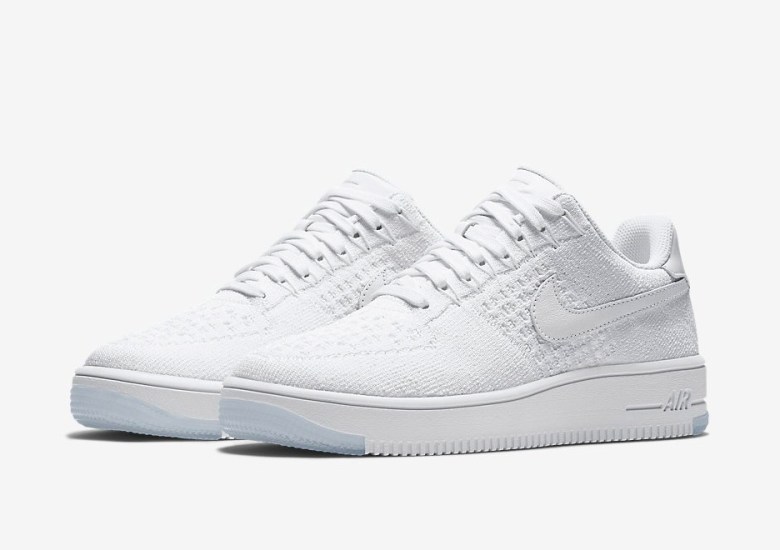 White On White Nike Air Force 1s Get The Flyknit Upgrade
