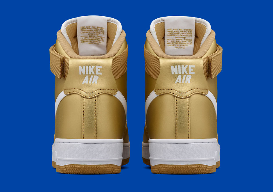 Nike Air Force 1 High Qs Gold 5