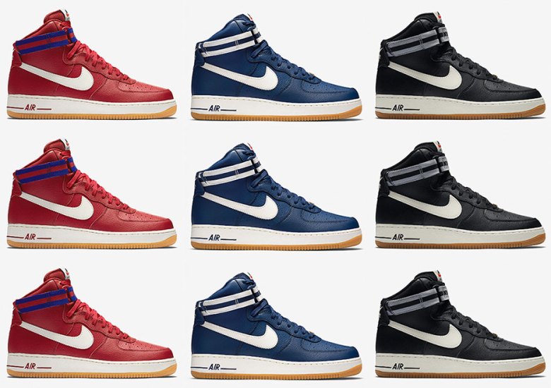 This Trio Of Nike Air Force 1 Highs Throw Back To Vintage Basketball