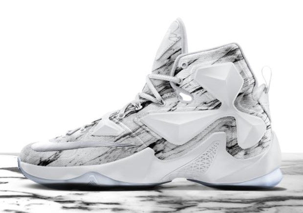 NIKEiD Introduces Marble and Gold Graphics For The LeBron 13