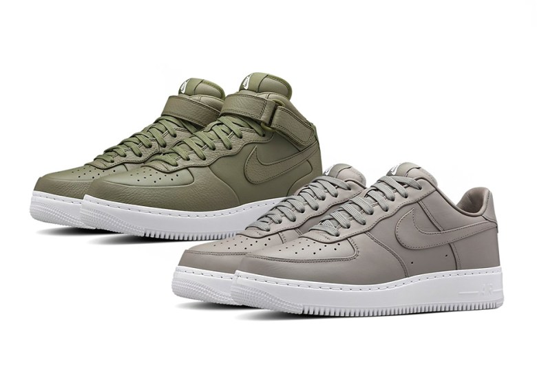 NikeLab Presents Light Charcoal And Urban Haze For The Air Force 1 Low And Mid