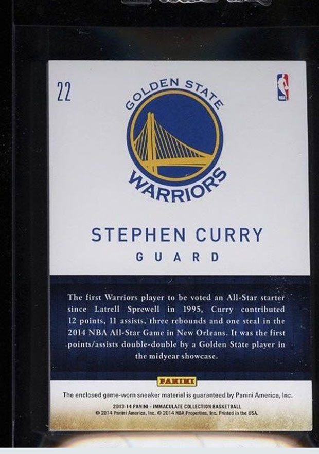 Steph Curry Under Armour Sneaker Card Sells For Over $4,000