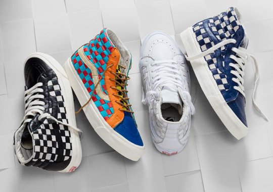 Vans Is Back At It With The Checkerboard Vans Made Of Hand-Woven Leather