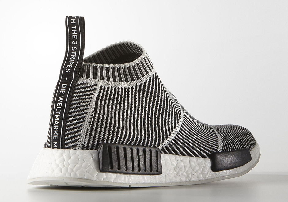 Adidas City Sock Black White Stripes 1