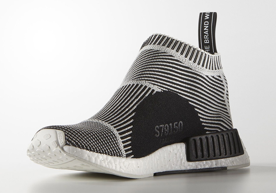 Adidas City Sock Black White Stripes 2