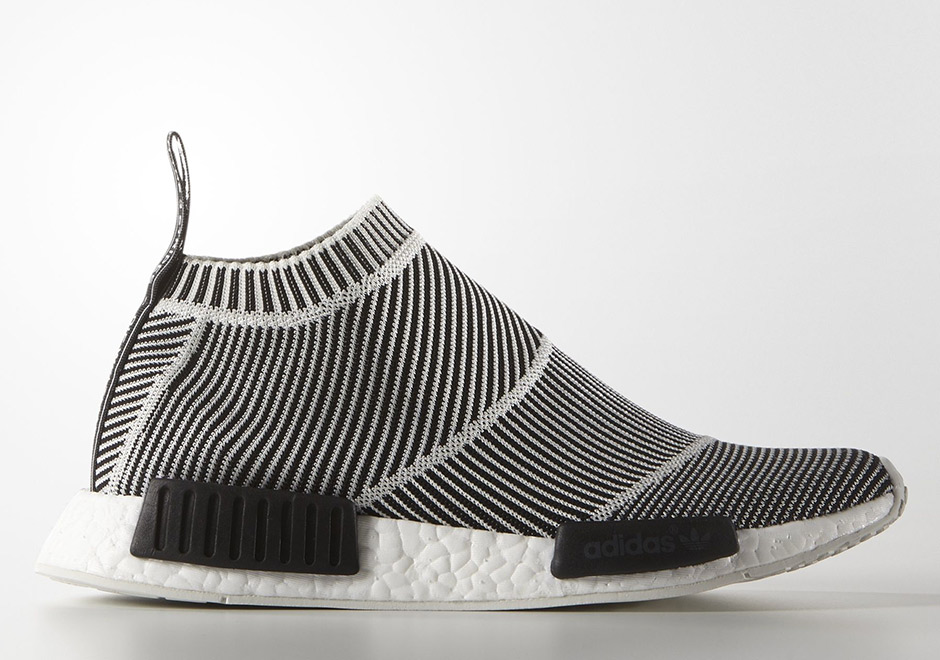 Adidas City Sock Black White Stripes 5