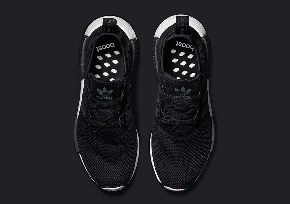 adidas nmd runner mesh black white 2