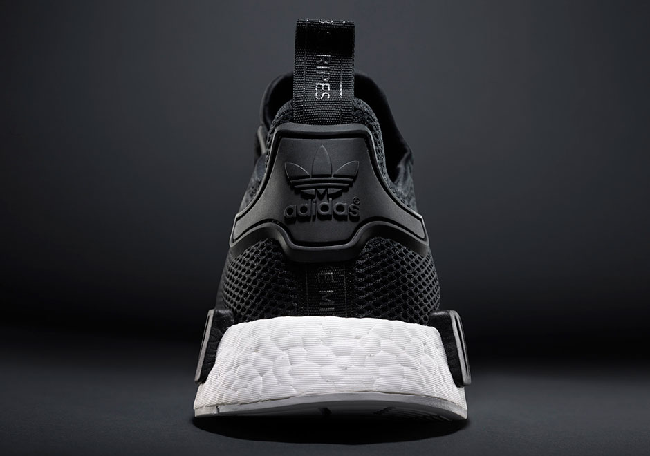 adidas nmd runner mesh black white 5