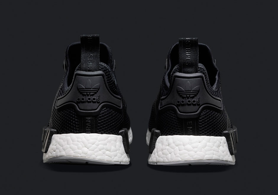 adidas nmd runner mesh black white 7