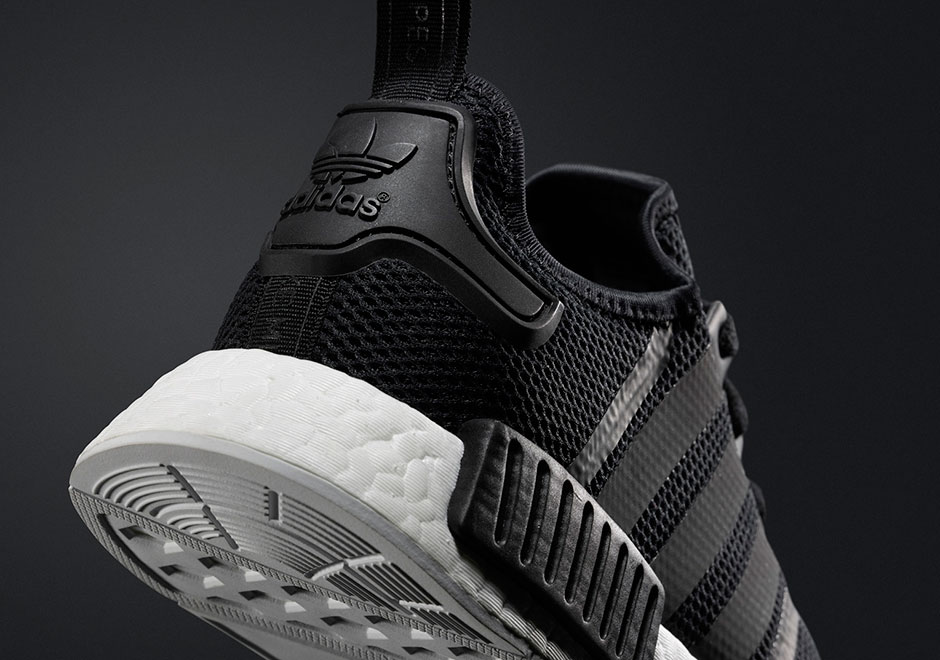 adidas nmd runner mesh black white 8