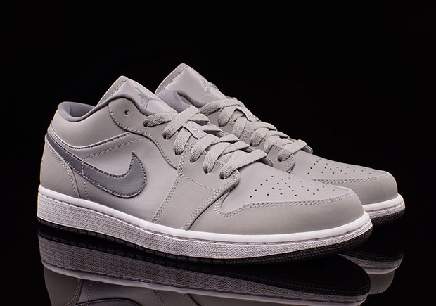 Two Shades Of Grey On This New Air Jordan 1 Low