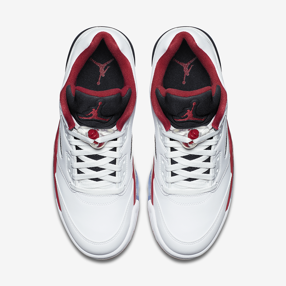 Air Jordan 5 Low Fire Red Official 4