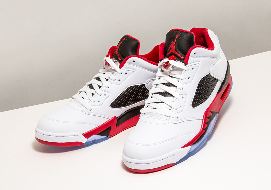 Fire Red Air Jordan 5 Lows Are Right Around the Corner