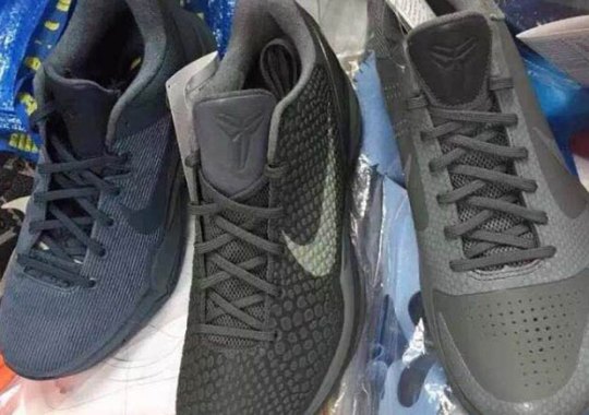First Look At The Nike Kobe 5, 6, and 7 From The Upcoming “Fade To Black” Series