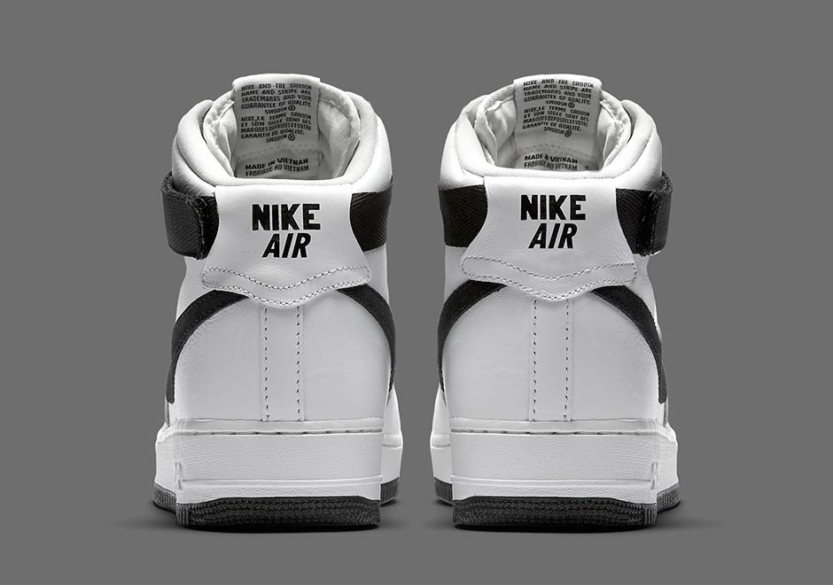 Nike Air Force 1 High Qs White Black 1