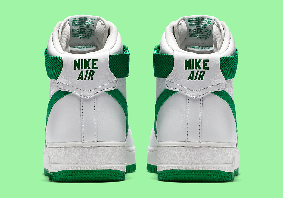 Nike Air Force 1 High Qs White Green 1