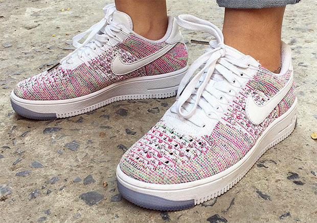 Nike Air Force 1 Low Flyknit Multi White 1