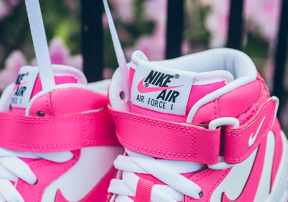 hyper pink nike air force 1 mid gs