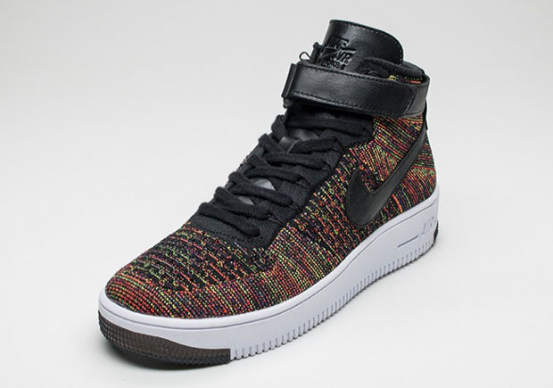 Nike Flyknit Air Force 1 Ultra Mid Multicolor Black 2