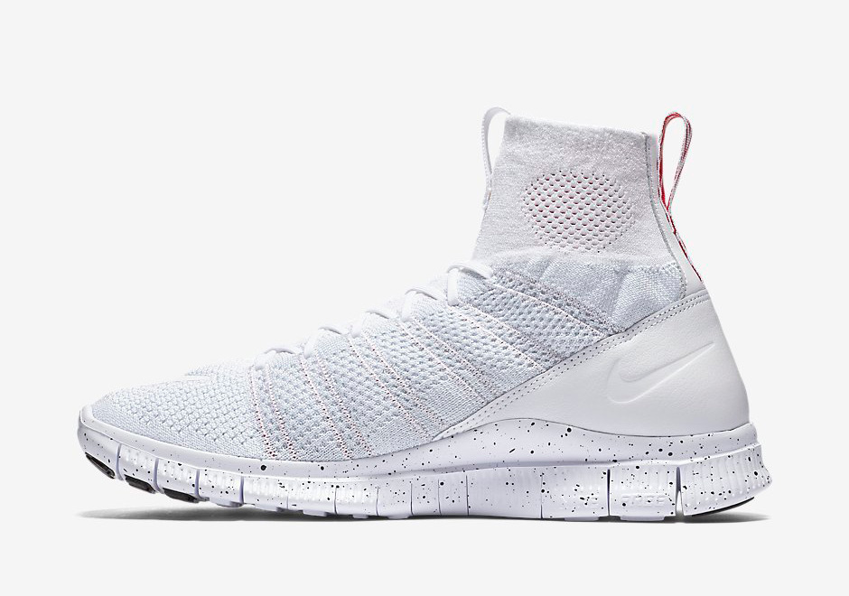 Nike Free Mercurial Superfly White Red 4