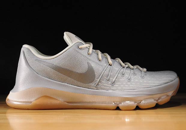 The Nike KD 8 In Wolf Grey And Gum