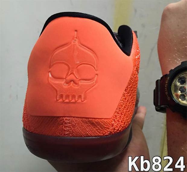 Nike Kobe 11 Orange Black Skull 4