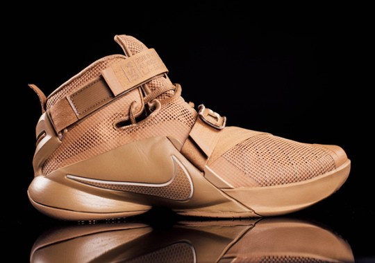 The 28cm nike LeBron Soldier 9 Is Ready For Battle With “Desert Storm” Colorway