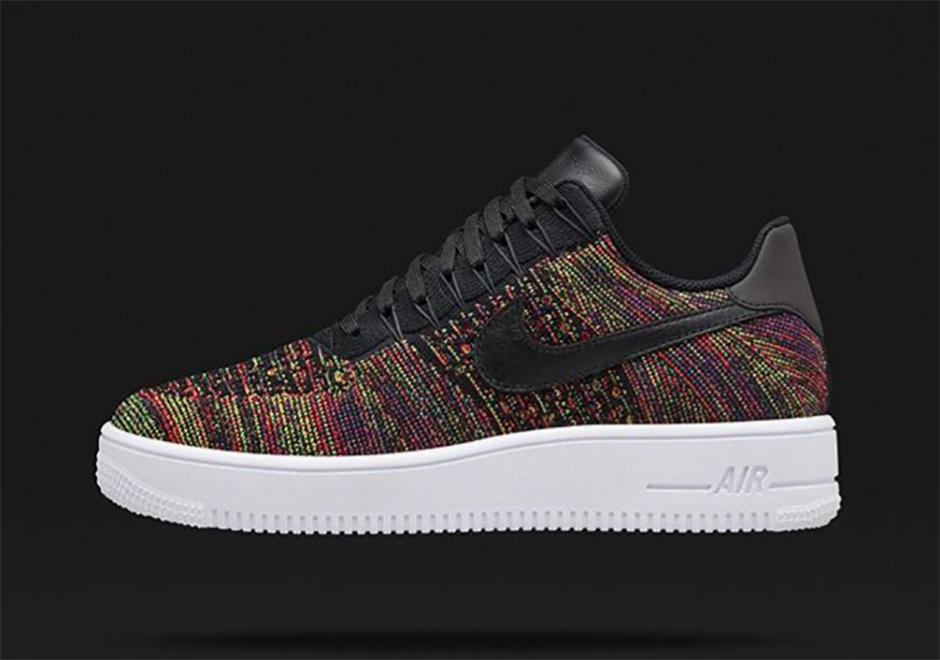 Nikelab Air Force 1 Low Flyknit Ulra Multi Color 02