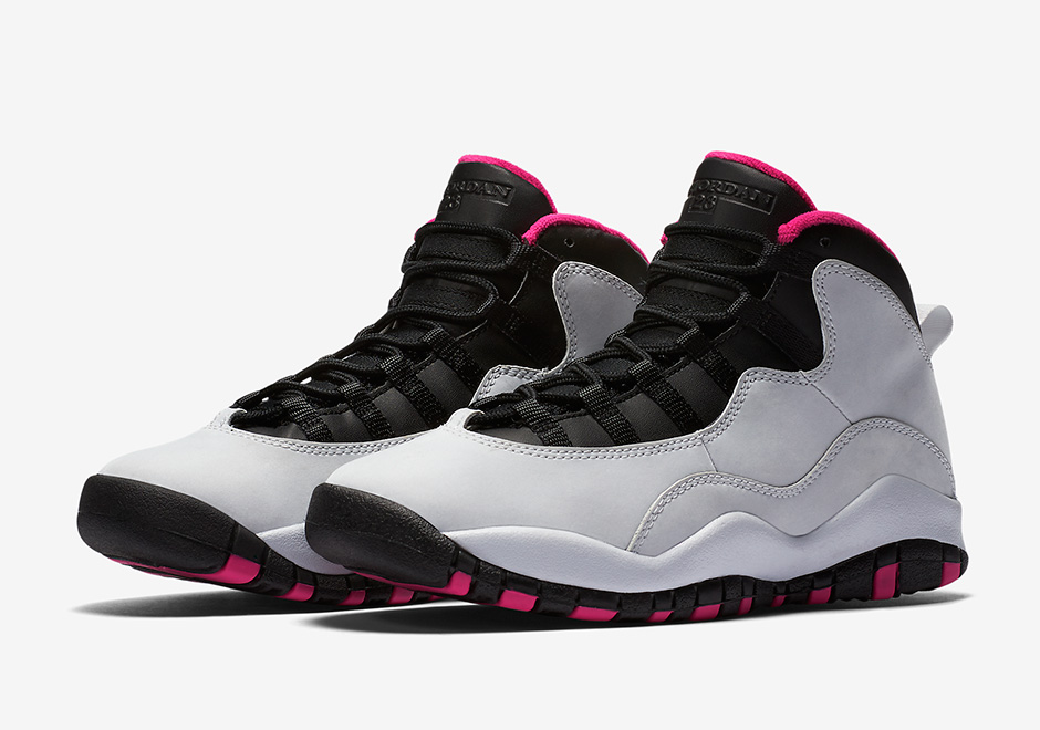 Air Jordan 10 GS Vivid Pink Release 