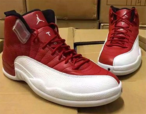 Air Jordan 12 Red White Black 2