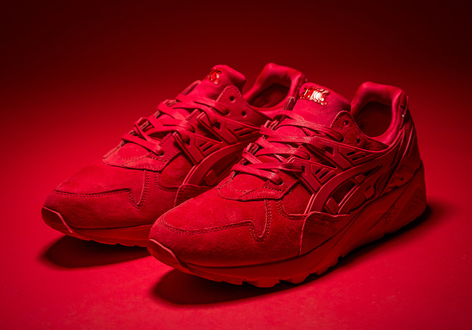 red asics sneakers