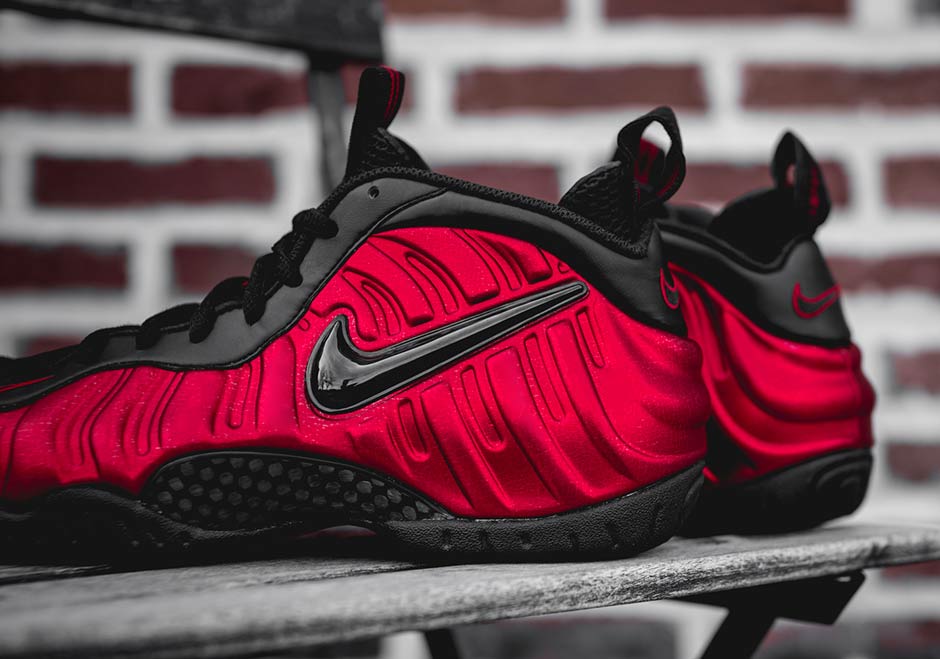 nike foamposite varsity red