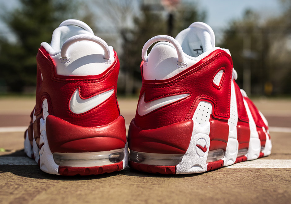 Nike Air More Uptempo White/Gym Red 