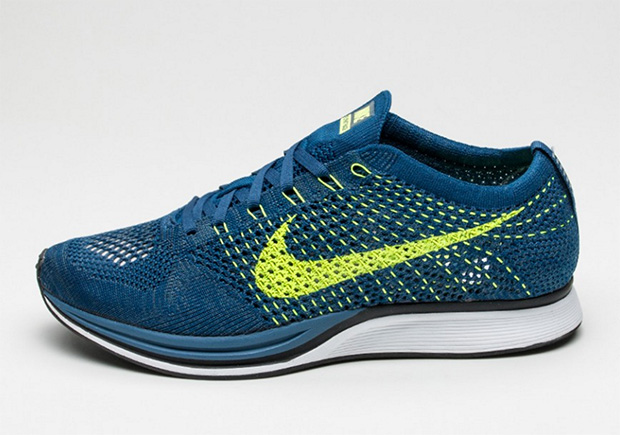 nike flyknit racer brave blue