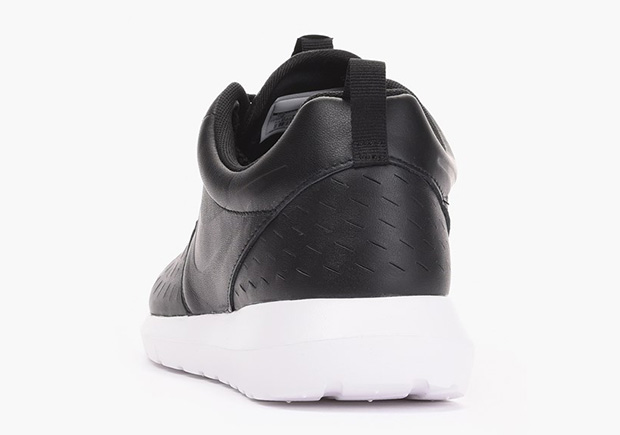 nike roshe run laser cut black white 04