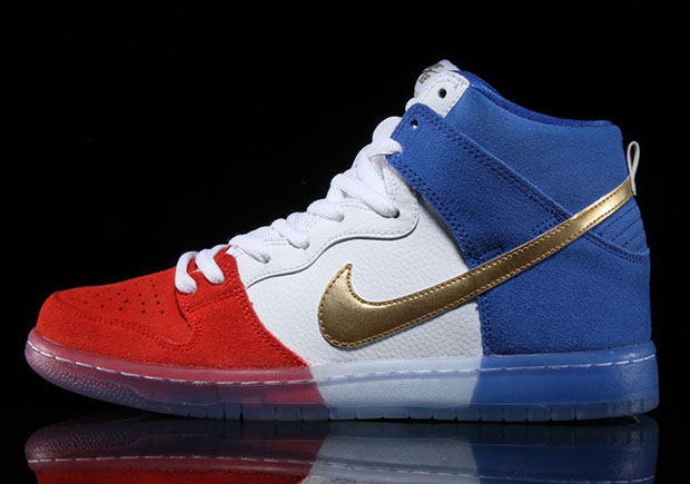 red white and blue sb dunks
