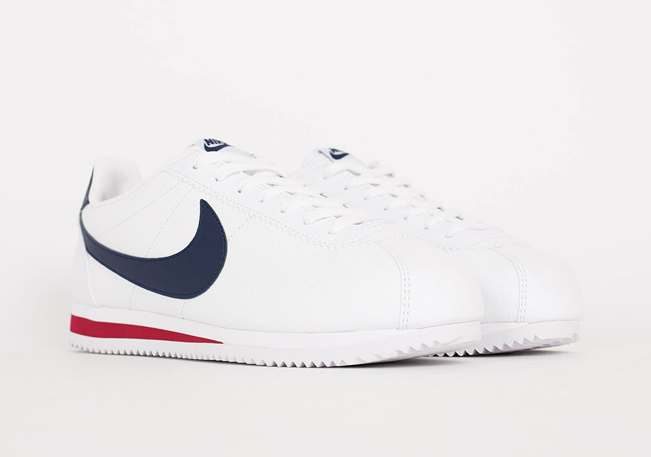 Nike Classic Leather Cortez White Red Navy Usa 2