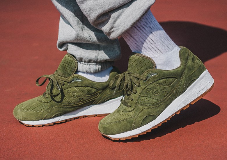 Saucony Drops Another Premium Shadow 6000 In Olive Suede - SneakerNews.com