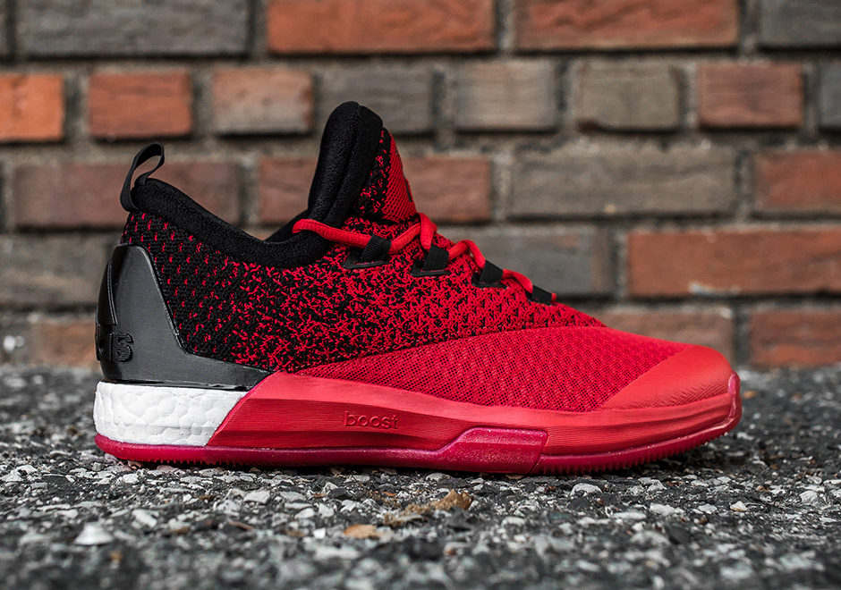Adidas Crazylight Boost 2 5 Low James Harden Pe Red Black 2