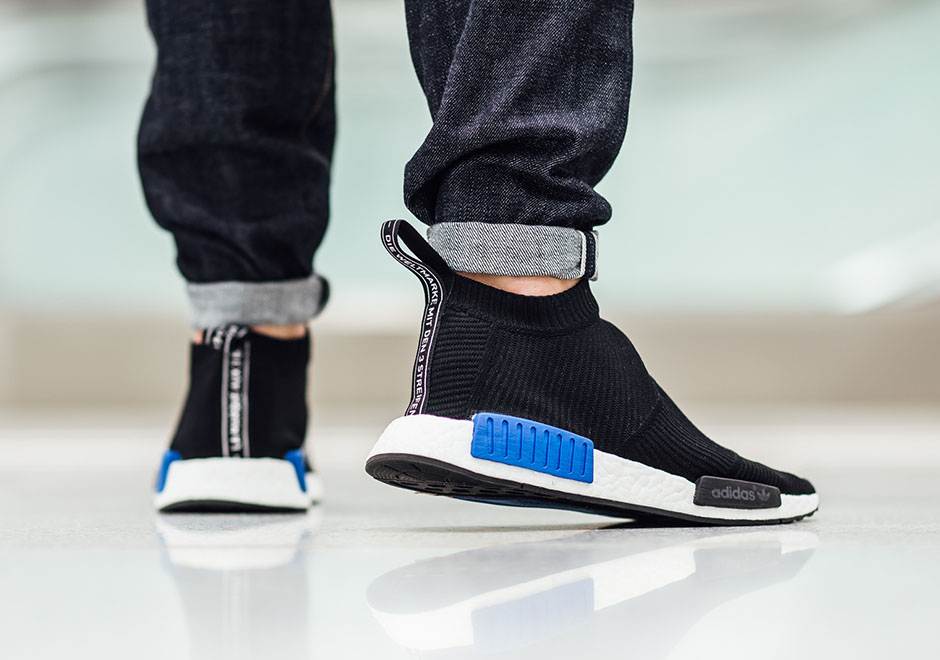 nmd city sock on feet