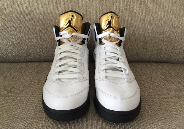 jordans with gold tongue