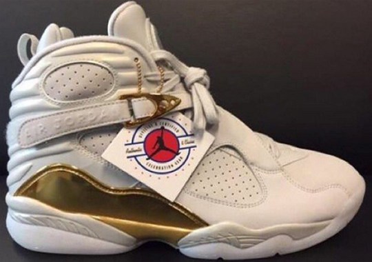 Best Look Yet Of The Air Jordan 8 “Cigar And Champagne”