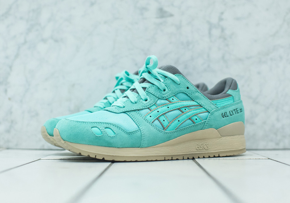 asics gel lyte iii mint green