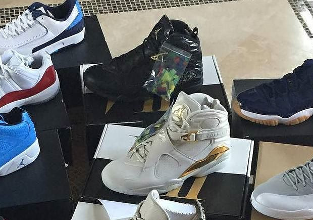 First Look At The Air Jordan 8 "Cigar And Champagne" Pack