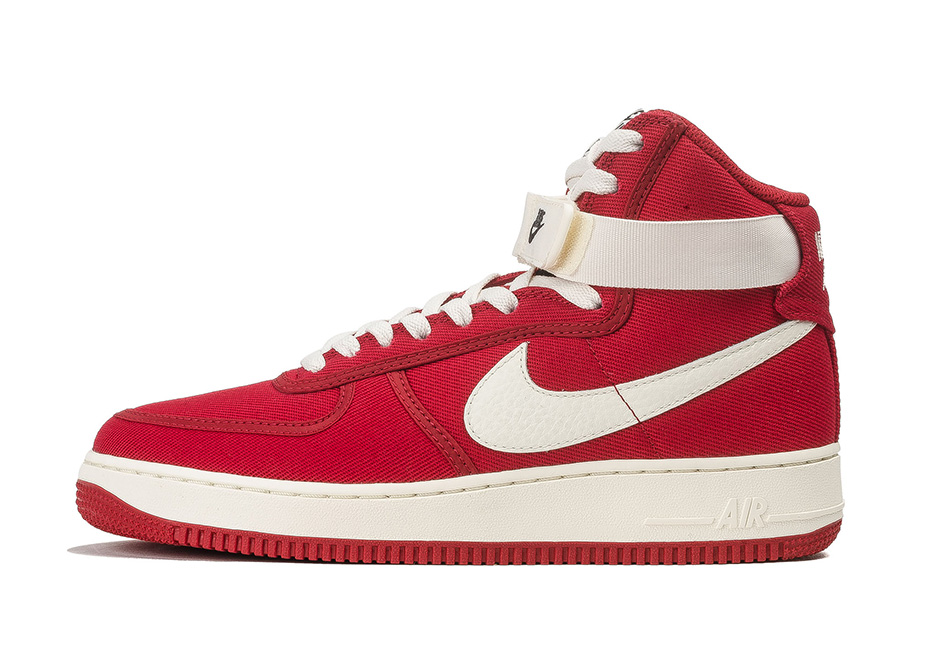 Nike Air Force 1 High Canvas Gym Red 832747-600 | SneakerNews.com
