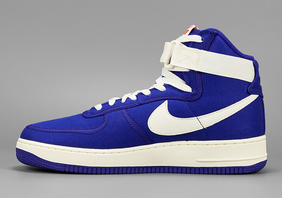 Nike Air Force 1 '07 LX canvas trainers in ozone blue