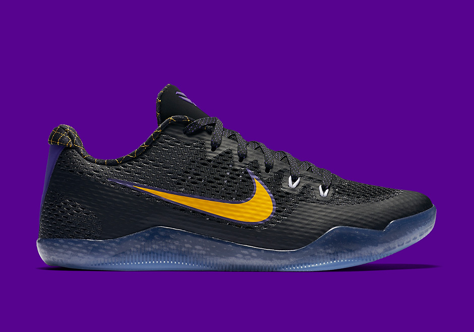 Kobe 11 best sale purple and gold