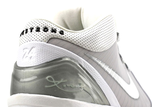Nike Kobe 4 Livestrong Pe White Silver 0