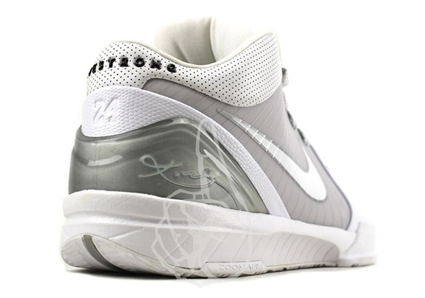 Nike Kobe 4 Livestrong Pe White Silver 2